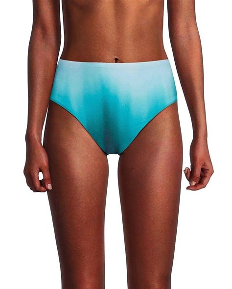 La Blanca Ocean Ombré High Waist Bikini Bottom in Blue Lyst