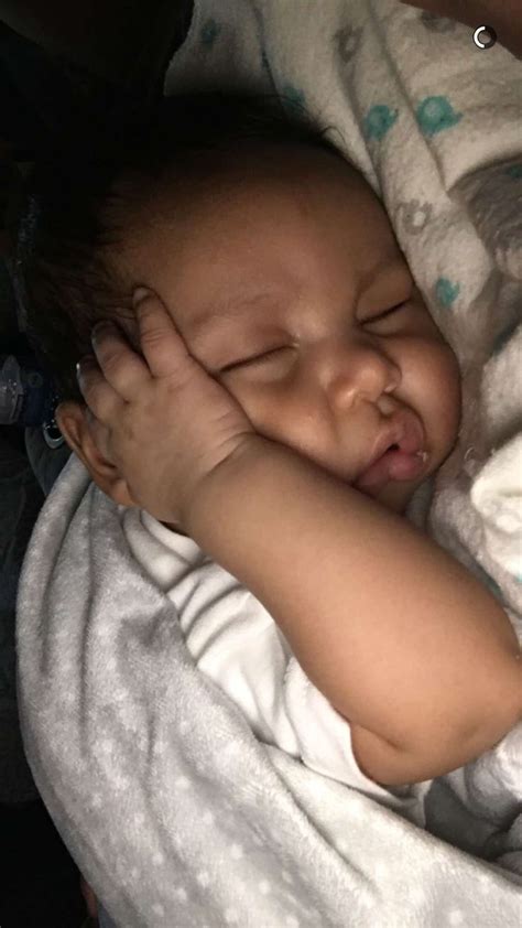 Sweet Baby Sleeping 2 Months Old Chulo Hermoso African American And