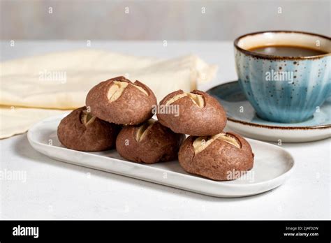 Biscuits au tahini et au chocolat Banque de photographies et dimages à