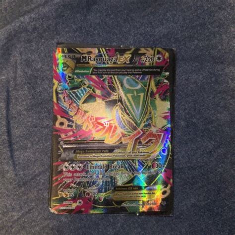 Full Art Mega M Rayquaza Ex Ultra Rare 105108 Xy Roaring Skies Pokémon