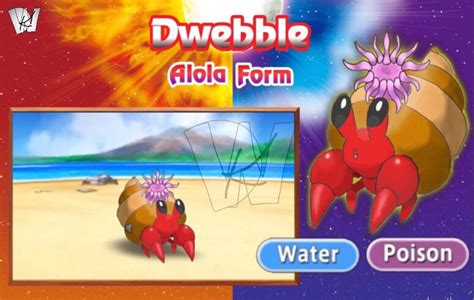 Alola Form Water Poison Type Dwebble By Kalwalker I Want It Pokemon