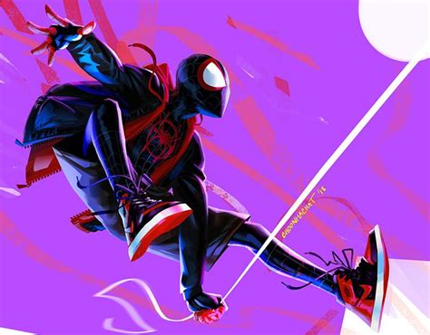 Into The Spider Verse Miles Spiderman Spiderman Spider Miles