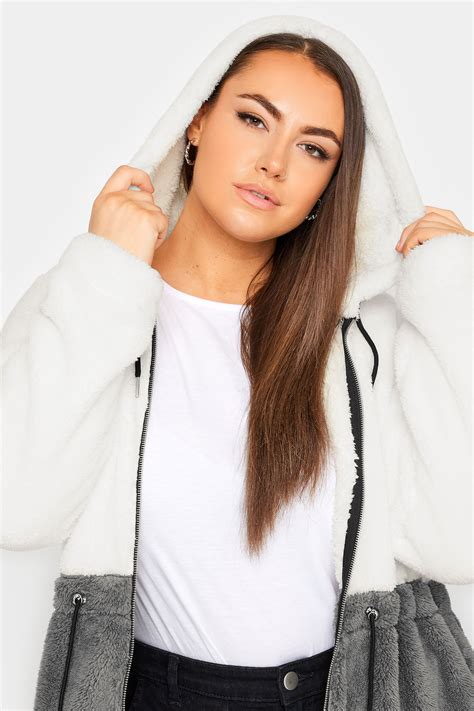 Yours Plus Size Grey Longline Fleece Zip Hoodie Yours Clothing