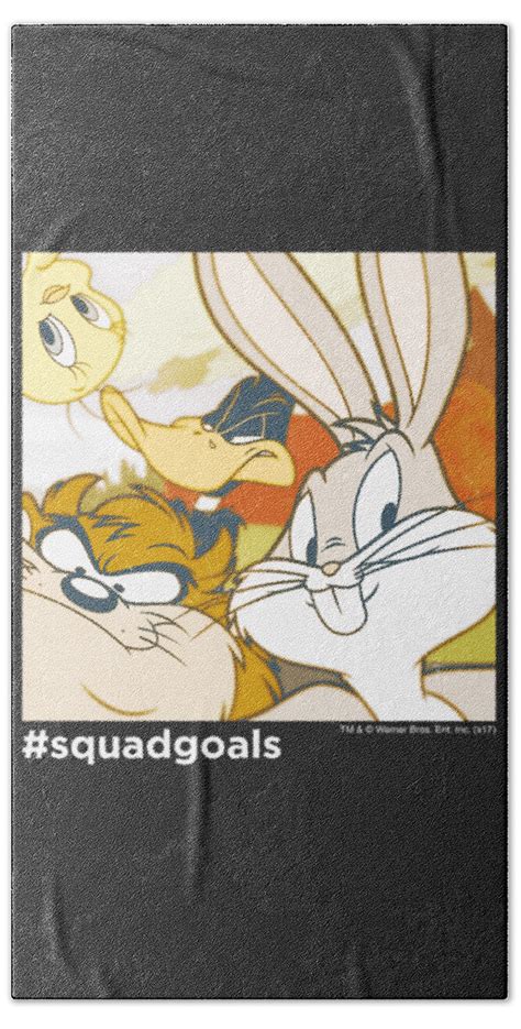 Looney Tunes Squad Goals Thats All Folks Beach Towel By Bobby Burdekin Pixels