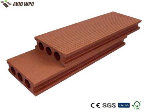 Waterproof Outdoor Solid Anti UV Wood Plastic Composite Decking Wpc