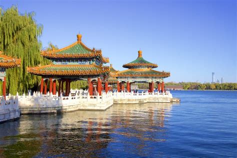 Beihai Park , Beijing, China Stock Image - Image of touristic, beihai ...