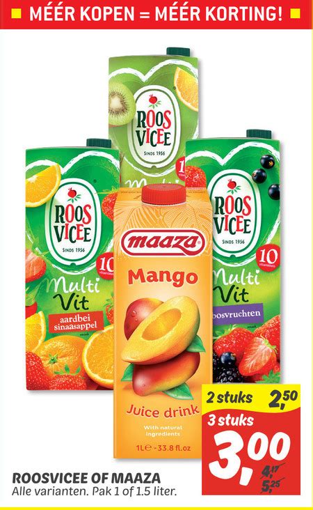 Roosvicee Fruitdrank Folder Aanbieding Bij Dekamarkt Details