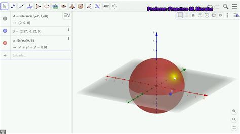 Esfera Con Geogebra Youtube