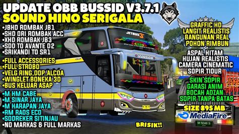 Update Obb Bussid Terbaru V Sound Hino Rn Knalpot Serigala