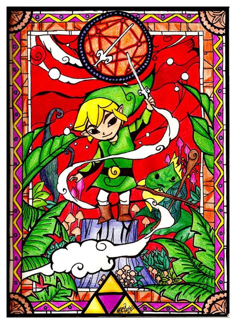 Legend Of Zelda Stained Glass By Anim3maniac On Deviantart