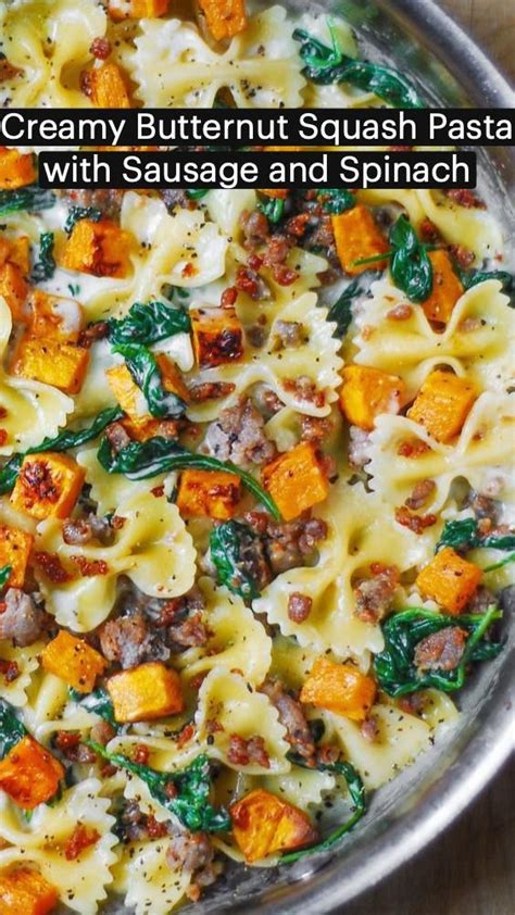 Mezzi Rigatoni With Butternut Squash And Spicy Sausage Artofit