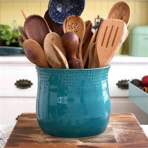 Extra Large Kitchen Utensil Holder 16 Colors Green Blue Etsy Kitchen Utensil Holder Utensil