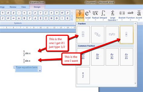 Applying Fractions In Microsoft Word Nsaei