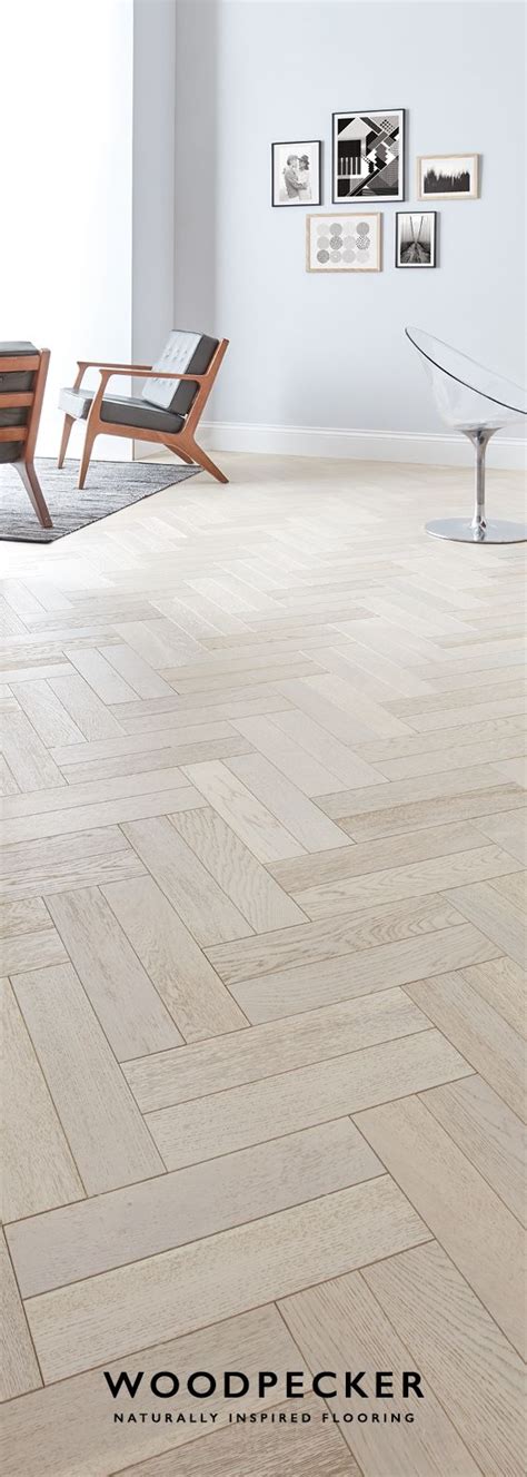 Goodrich Whitened Oak Engineered Parquet Woodpecker Flooring