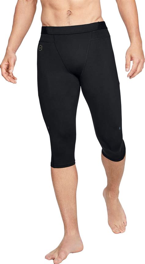 Under Armour Synthetic Rush Select Basketball Knee Tights Regular And Big And Tall In Black