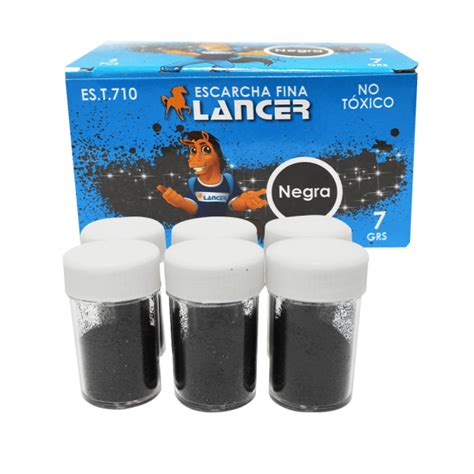 Escarcha Fina Negra Gr Lancer Caja X Unidades Comsucre Online