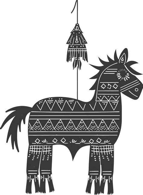 Silhouette Mexican Pinata Black Color Only 45833610 Vector Art At Vecteezy