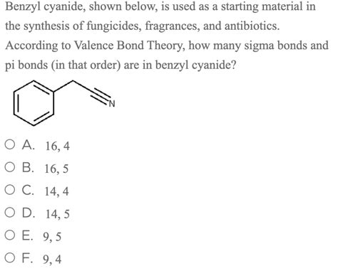 Solved Benzyl Cyanide Shown Below Is Used As A Starting Chegg