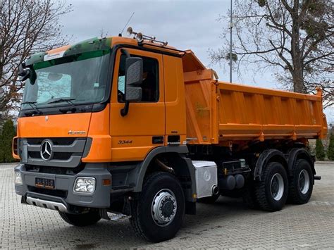 Mercedes Benz ACTROS 3344 Euro 5 6x6 Meiller Kipper Bordmatic For Sale