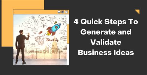 The Step By Step Guide To Generate And Validate Business Ideas