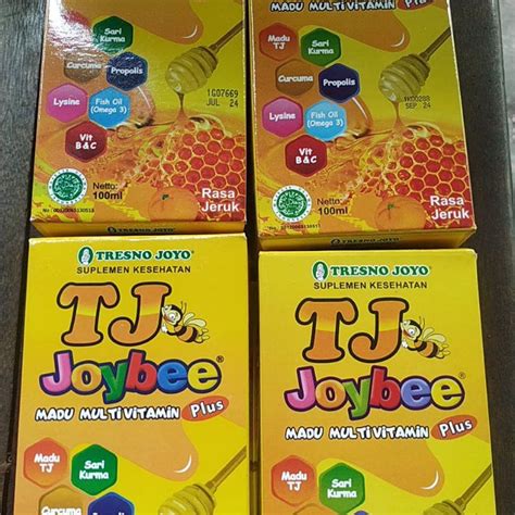 Jual Madu Tj Joybee Madu Multivitamin Jeruk 100ml Dan Strawberry 100ml