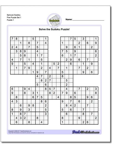 Printable Sudoku 6 Per Page