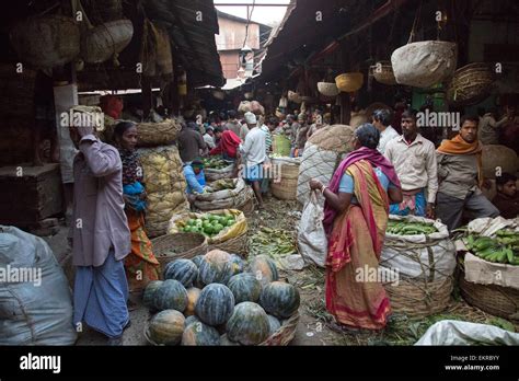 Wholesale Vegetable Market Bepin Behari Ganguly Street Calcutta Kolkata