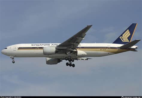 9V SVF Singapore Airlines Boeing 777 212 ER Photo By Aldo Bidini ID