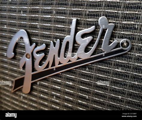 Fender Guitar Amplifier Logo Stock Photo Alamy