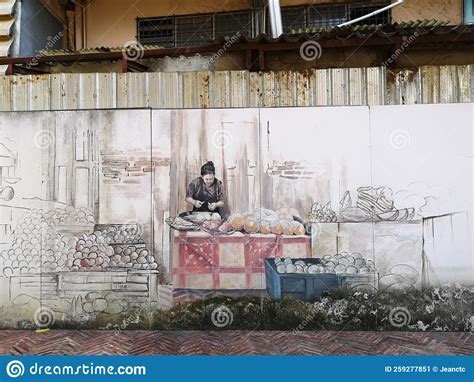 Beautiful and Exquisite Street Art in Ong Ang Canal ,Bangkok Editorial ...