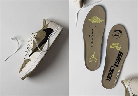 Travis Scott Air Jordan Low Golf Olive Fz Sneakernews