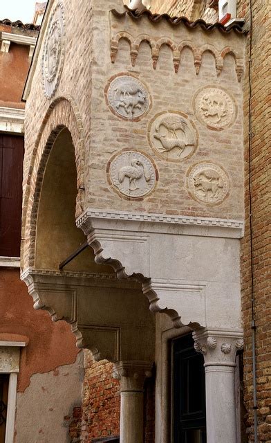 Venedig Calle Della Scuola Chiesa Santa Maria Dei Carmini Chiesa Di