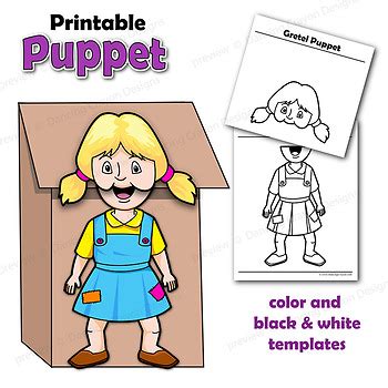 Hansel And Gretel Craft Activity Printable Paper Bag Puppets Tpt