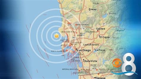 Earthquake Strikes Southwest Of La Jolla