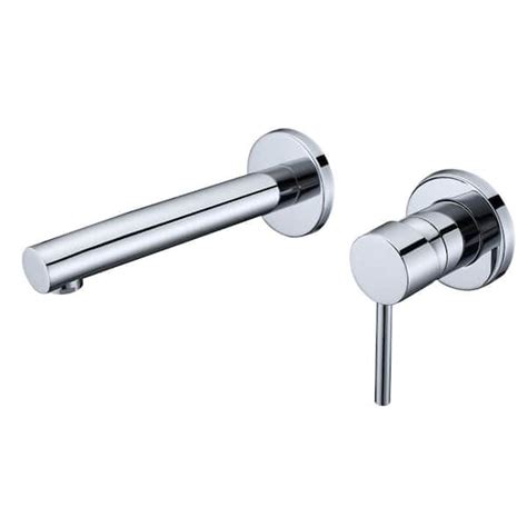 Sumerain Modern Single Handle Wall Mounted Bathroom Faucet With Rough In Valve In Chrome S1400ci