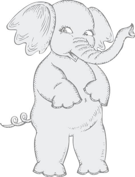 White Elephant Clip Art At Vector Clip Art Online Royalty Free And Public Domain