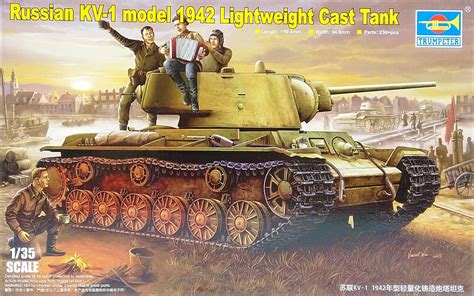 Russian KV 1 M1942 Lightweight Cast Tank Pienoismalli Rakennussarja