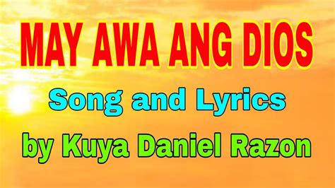 MAY AWA ANG DIOS Song And Lyrics MCGI Song YouTube