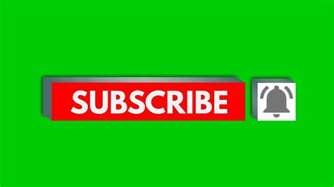 Green Screen Subscribe Button With Sound Effects How To Add Subscribe Button On Youtube Videos