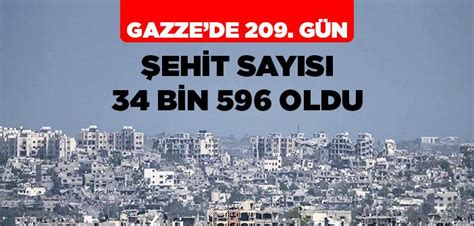 Katil İsrail in 209 Gündür Saldırılarını Sürdürdüğü Gazze de Can Kaybı