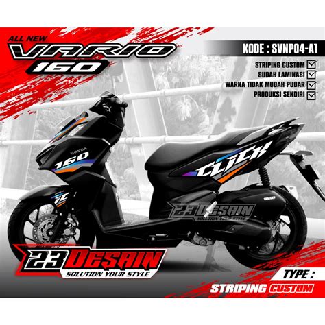 Jual Cod Striping Vario Stiker Vario Cutting Sticker Vario