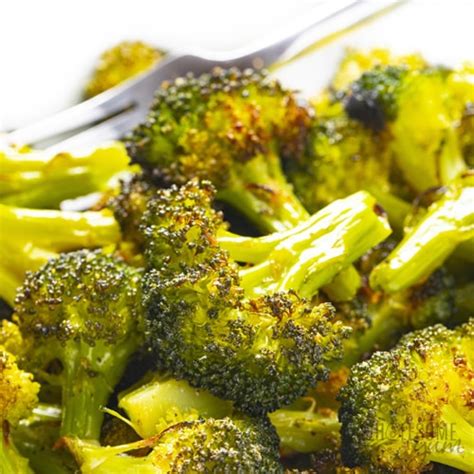 How To Roast Broccoli Garlic Roasted Broccoli Recipe Wholesome Yum