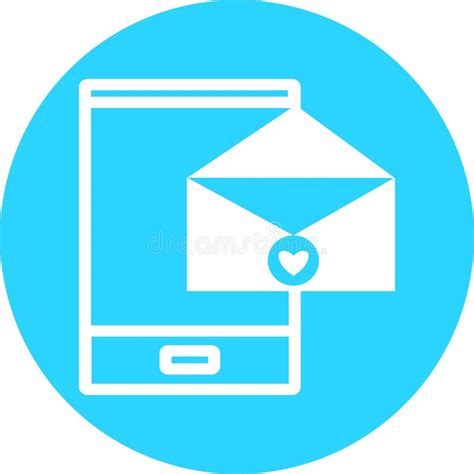 Icono De Correo Electrónico En Círculo Azul Pictograma De Sobre