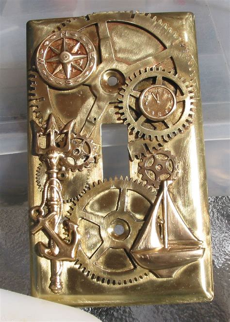 Steampunk Light Switch Plate Switch Steampunk Plate Light Covers Etsy