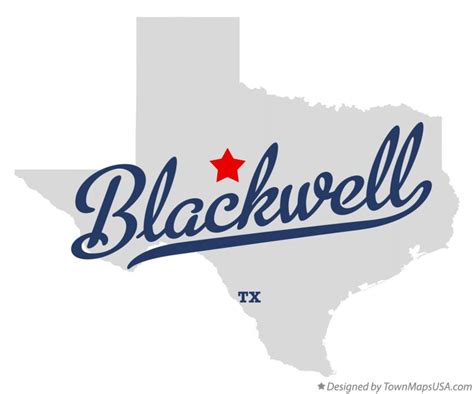 Map of Blackwell, TX, Texas