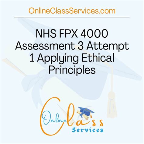 Nhs Fpx Assessment Attempt Applying Ethical Principles