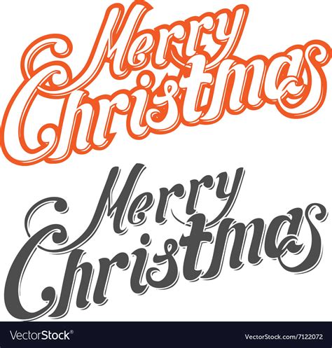 Merry Christmas Letters Royalty Free Vector Image