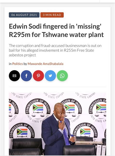 Goolam On Twitter The ANC Government Paid Edwin Sodi R295 MILLION For