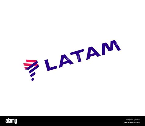 LATAM Express, rotated logo, white background Stock Photo - Alamy