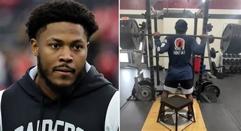 NFL Star Josh Jacobs Shows Off Incredible Gym Numbers With Future Still